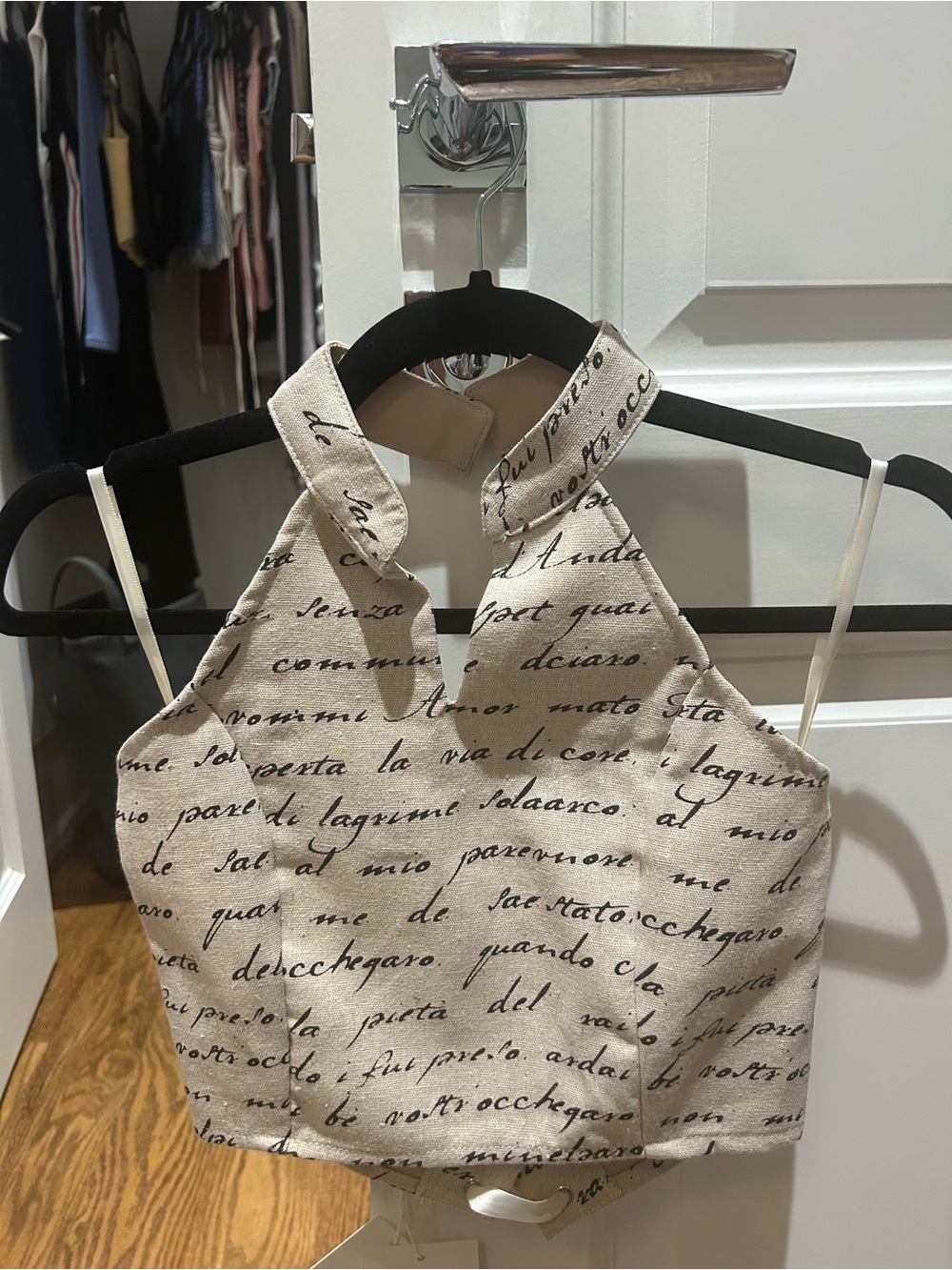 high neck corset top NWT